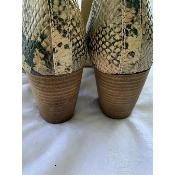 Lucky Brand Womens Junai Heels Leia Snake Print Natural MultiColor Size 7.5 US - Picture 9 of 9